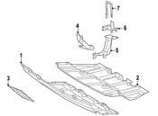 Mercedes Radiator Support Splash Shield - Genuine Mercedes 1635240028