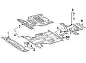 Mercedes Radiator Support Splash Shield - Genuine Mercedes 1675200200