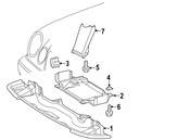 Mercedes Radiator Support Splash Shield - Genuine Mercedes 2105200422