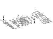 Mercedes Radiator Support Splash Shield - Genuine Mercedes 1665200123