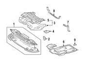 Mercedes Radiator Support Splash Shield - Genuine Mercedes 211520422364