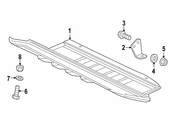 Mercedes Radiator Support Splash Shield - Genuine Mercedes 463524104064
