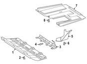 Mercedes Radiator Support Splash Shield - Genuine Mercedes 4635207500