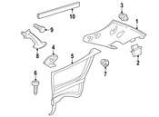 Mercedes Radiator Support Splash Shield Bolt - Genuine Mercedes 2029900317