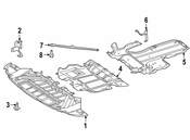 Mercedes Radiator Support Splash Shield Bracket - Genuine Mercedes 2905240600