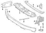 Mercedes Radiator Support Tie Bar - Genuine Mercedes 2236205600