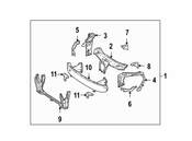 Mercedes Radiator Support Tie Bar - Genuine Mercedes 2216200072