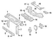 Mercedes Radiator Support Tie Bar - Genuine Mercedes 463620260064