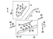Mercedes Rocker Panel Molding Bracket - Genuine Mercedes 1716980162