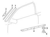 Mercedes Rocker Panel Molding Clip - Genuine Mercedes 0099884278