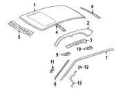 Mercedes Roof Drip Molding Clip - Genuine Mercedes 2016980660