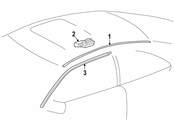 Mercedes Roof Molding Clip - Genuine Mercedes 2086900313