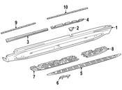 Mercedes Running Board - Genuine Mercedes 1676985400