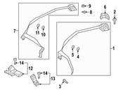 Mercedes Seat Belt Retractor Cover - Genuine Mercedes 2578680600