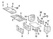 Mercedes Spare Tire Compartment - Genuine Mercedes 20389802077C45
