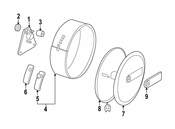 Mercedes Spare Tire Lock - Genuine Mercedes 463890058964
