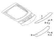 Mercedes Spoiler Bracket - Genuine Mercedes 29079302009999