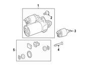 Mercedes Starter Motor Repair Kit - Genuine Mercedes 0001513615