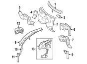 Mercedes Steering Column Bracket - Genuine Mercedes 2046201331