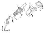 Mercedes Steering Column Cover - Genuine Mercedes 20554511019051
