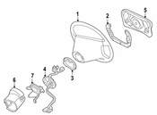 Mercedes Steering Column Cover - Genuine Mercedes 20246202238F95
