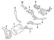 Mercedes Steering Column Cover - Genuine Mercedes 17146209238K67