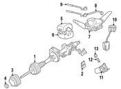 Mercedes Steering Column Cover - Genuine Mercedes 16368900067167
