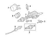Mercedes Steering Column Cover - Genuine Mercedes 20468073087E94