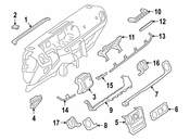 Mercedes Steering Column Cover - Genuine Mercedes 4634601100649H32