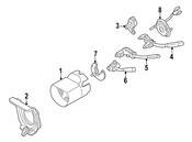 Mercedes Steering Column Cover - Genuine Mercedes 21546000951A26
