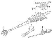 Mercedes Steering Column Switch Housing - Genuine Mercedes 2139007610649051