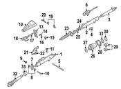 Mercedes Steering Column Tilt Motor - Genuine Mercedes 2204600425