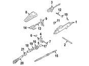 Mercedes Steering Shaft - Genuine Mercedes 2304602816