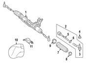 Mercedes Steering Tie Rod Assembly - Genuine Mercedes 1973300203