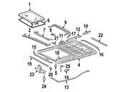 Mercedes Sunroof Glass Seal - Genuine Mercedes 2097800398