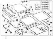 Mercedes Sunroof Seal - Genuine Mercedes 117783009664