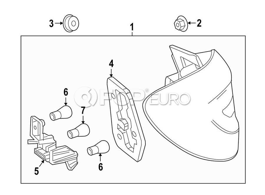 Mercedes Tail Light Assembly - Genuine Mercedes 2469068400 | FCP Euro