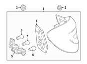 Mercedes Tail Light Assembly - Genuine Mercedes 246906890064