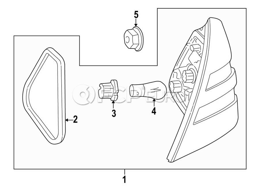 Mercedes Tail Light Assembly - Genuine Mercedes 170820196464 | FCP Euro