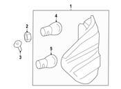 Mercedes Tail Light Assembly - Genuine Mercedes 2518201764