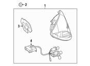 Mercedes Tail Light Assembly - Genuine Mercedes 2168201264