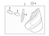 Mercedes Tail Light Assembly - Genuine Mercedes 1729066200