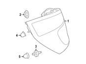 Mercedes Tail Light Assembly - Genuine Mercedes 231906640064
