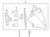 Mercedes Tail Light Assembly - Genuine Mercedes 1179064200