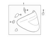 Mercedes Tail Light Assembly - Genuine Mercedes 2189060458