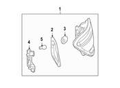 Mercedes Tail Light Housing Seal - Genuine Mercedes 204826009165