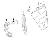 Mercedes Tail Light Seal - Genuine Mercedes 2048260491