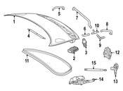 Mercedes Trunk Lid Lift Support - Genuine Mercedes 1909800200
