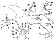 Mercedes Trunk Lid Lift Support - Genuine Mercedes 2319800464