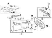 Mercedes Trunk Trim Scuff Plate - Genuine Mercedes 29069076009051